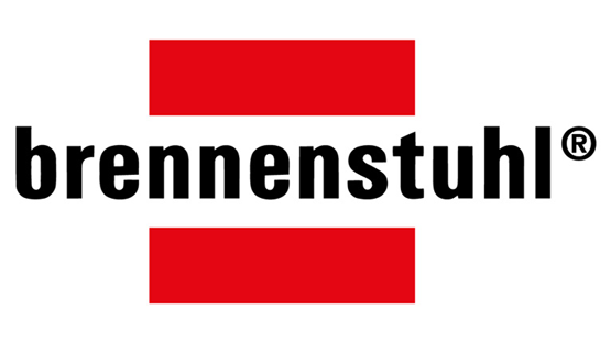 Logo of Brennenstuhl: Red-white graphic with text.