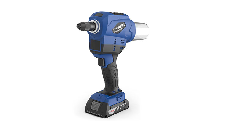 A blue Bosch Professional cordless screwdriver with a silver tip.