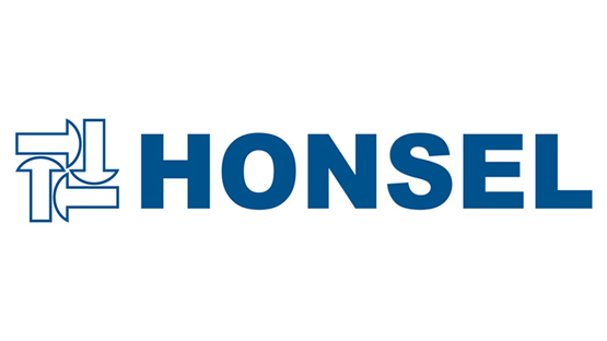 HONSEL logo in blue on a light background, clear, modern font.