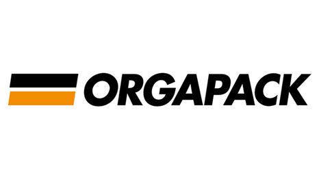 Orgapack logo in black, yellow, and white.
