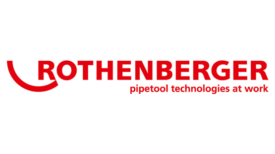 Rothenberger logo in red with the text "pipetool technologies at work".