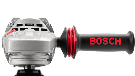 A Bosch Professional tool with a gray housing and black handle.