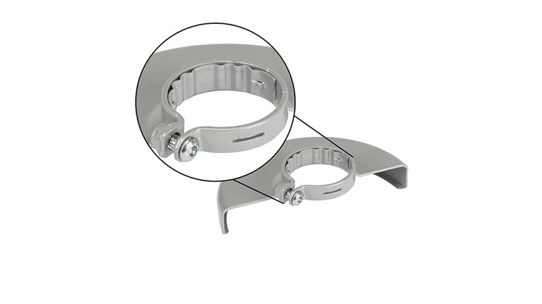 Did you know? A silver Bosch Professional tool ring on a white background.