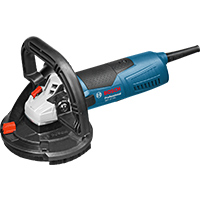 A blue Bosch Professional sander lies on a white background.