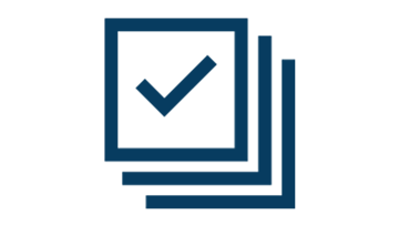 A dark blue Bosch Professional tool case stands on a white background.